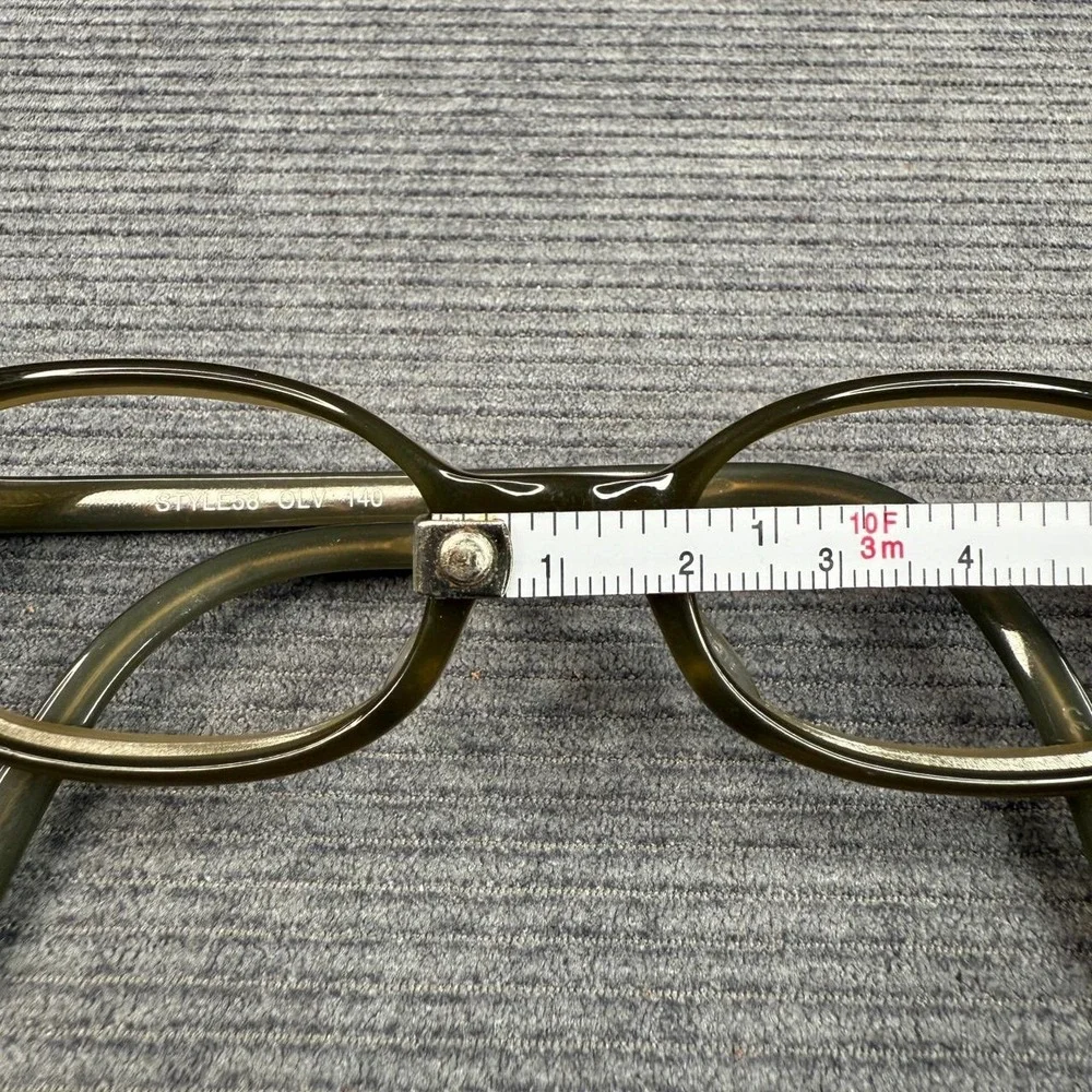 Kata Eyeglasses Style 58 OLV Olive Green Oval Frames 47-18-140 Mens Womens
